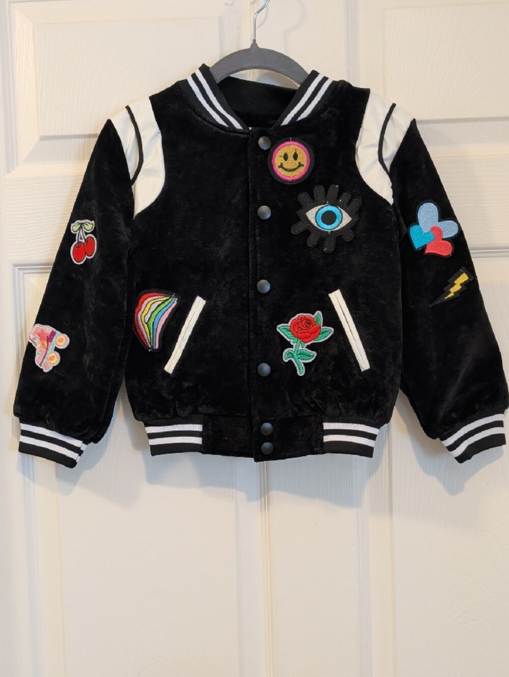 Adorable Lola & The Boys All About The Patch Varsity Bomber NWT Size 2